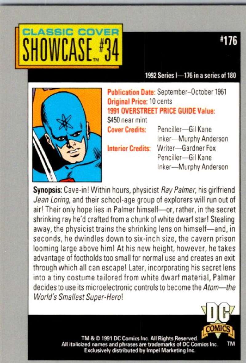 1991 Impel DC Comics #176 Showcase #34  V36712