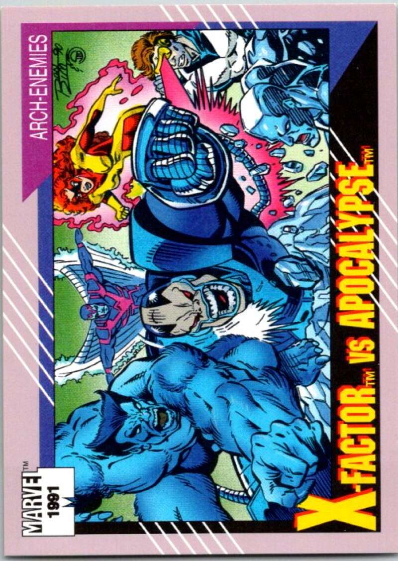 1991 Impel Marvel Universe #101 X-Factor vs. Apocalypse   V36751