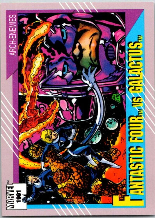 1991 Impel Marvel Universe #107 Fantastic Four vs. Galactus   V36756