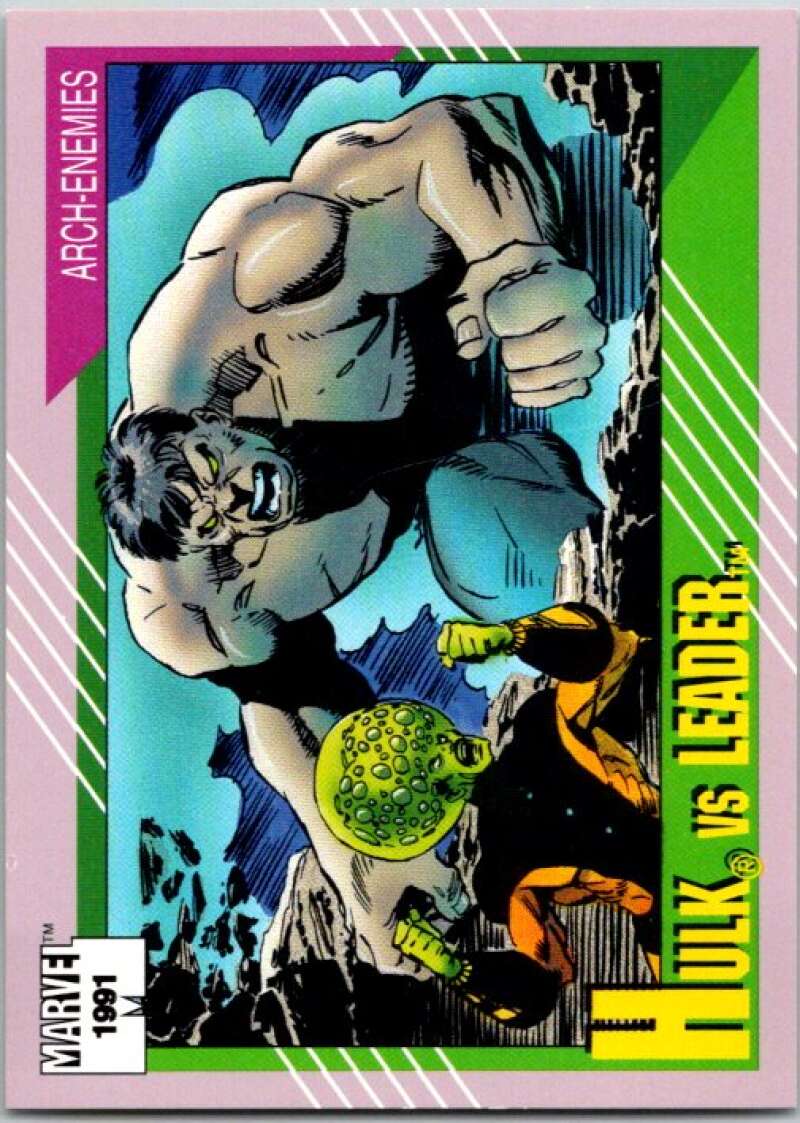 1991 Impel Marvel Universe #119 Hulk vs. Leader   V36758