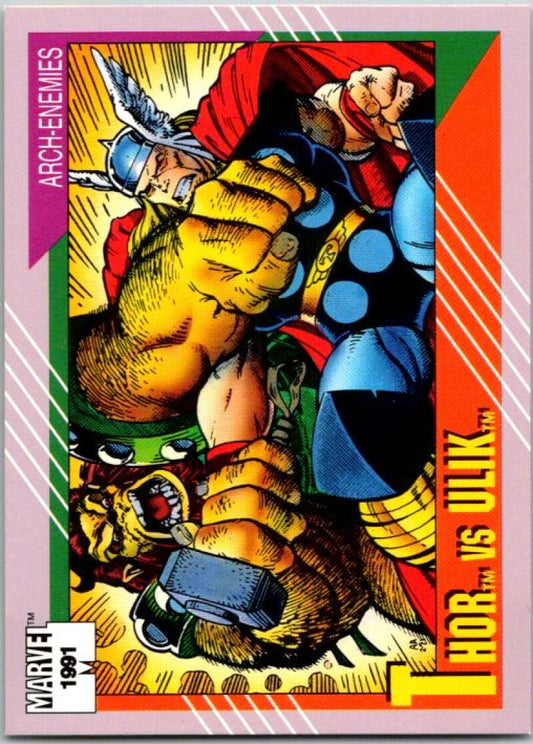 1991 Impel Marvel Universe #122 Thor vs. Ulik   V36759