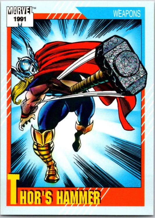 1991 Impel Marvel Universe #128 Thor's Hammer   V36763