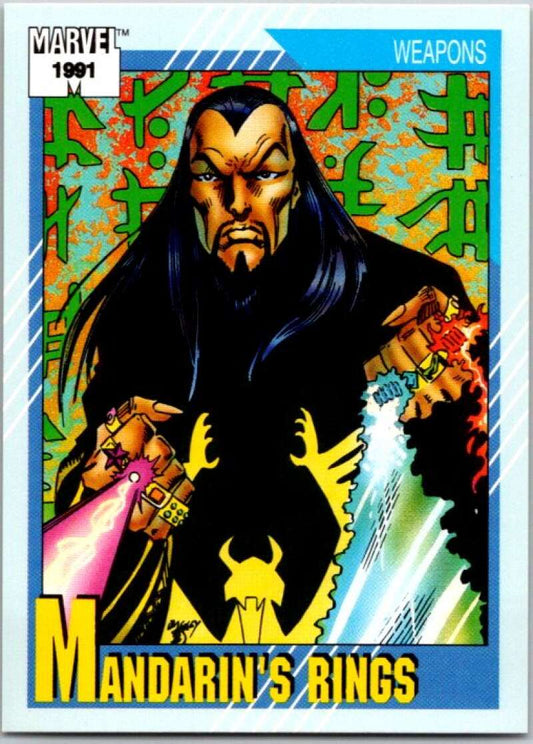 1991 Impel Marvel Universe #137 Mandarin's Rings   V36765