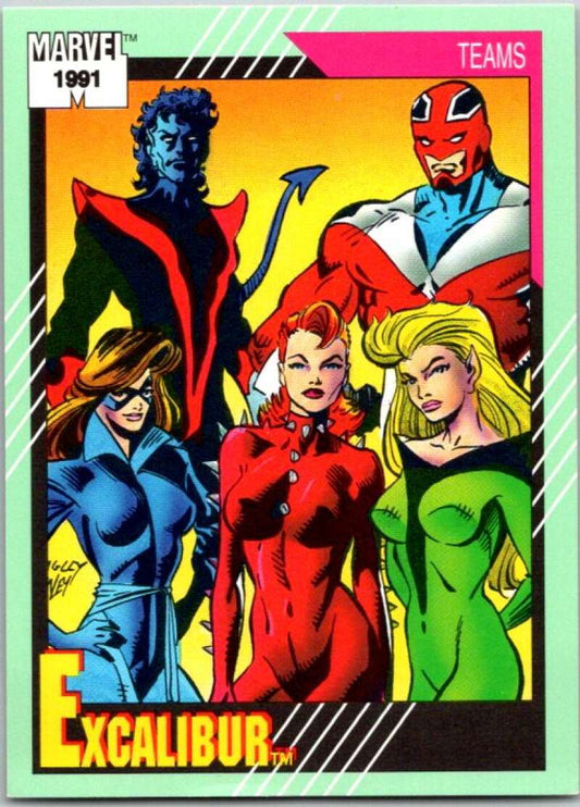 1991 Impel Marvel Universe #155 Excalibur   V36771
