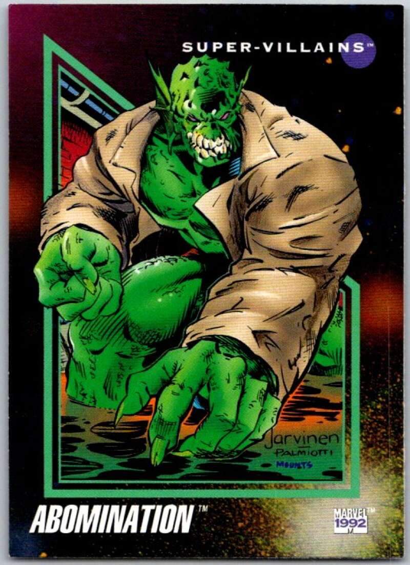 1992 Impel Marvel Universe #101 Abomination   V36802