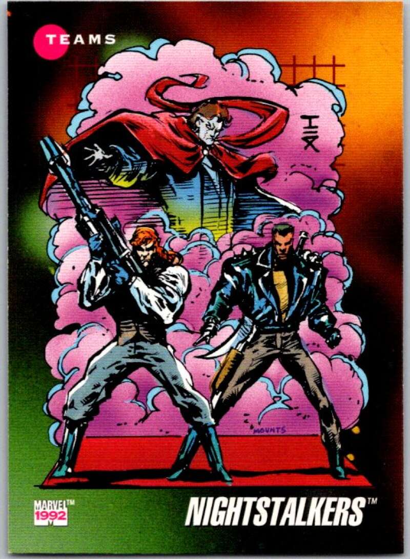 1992 Impel Marvel Universe #177 Nightstalkers   V36830