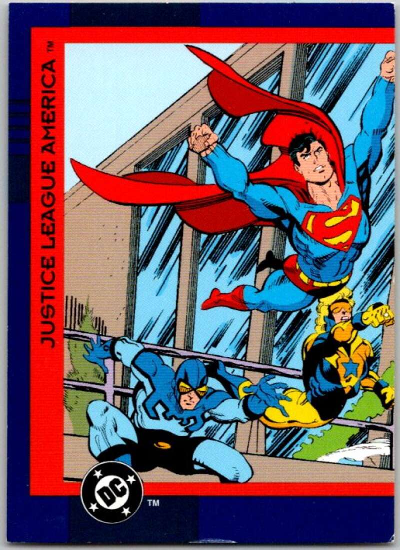 1993 SkyBox DC Comics #1 Justice League - Supserman, Booster Beetle  V36835