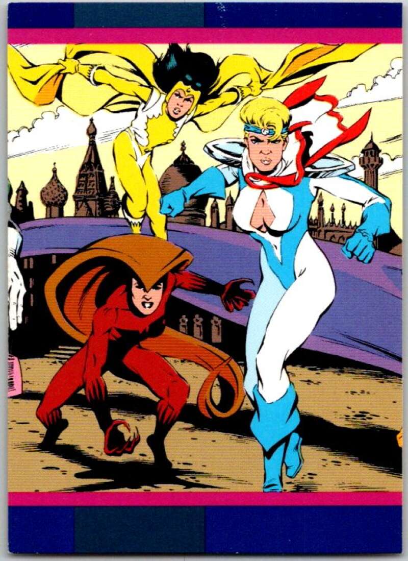 1993 SkyBox DC Comics #5 Justice League International - Light, Girl,  Fo  V36838