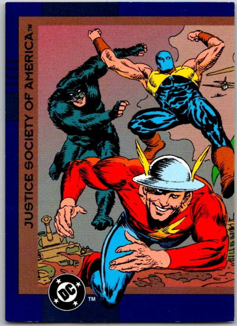 1993 SkyBox DC Comics #7 Justice Society of America - Wildcat Atom Flash  V36839