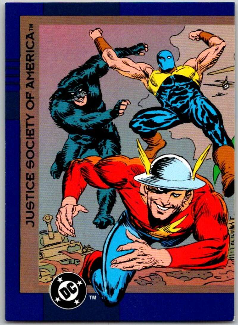 1993 SkyBox DC Comics #7 Justice Society of America - Wildcat Atom Flash  V36840
