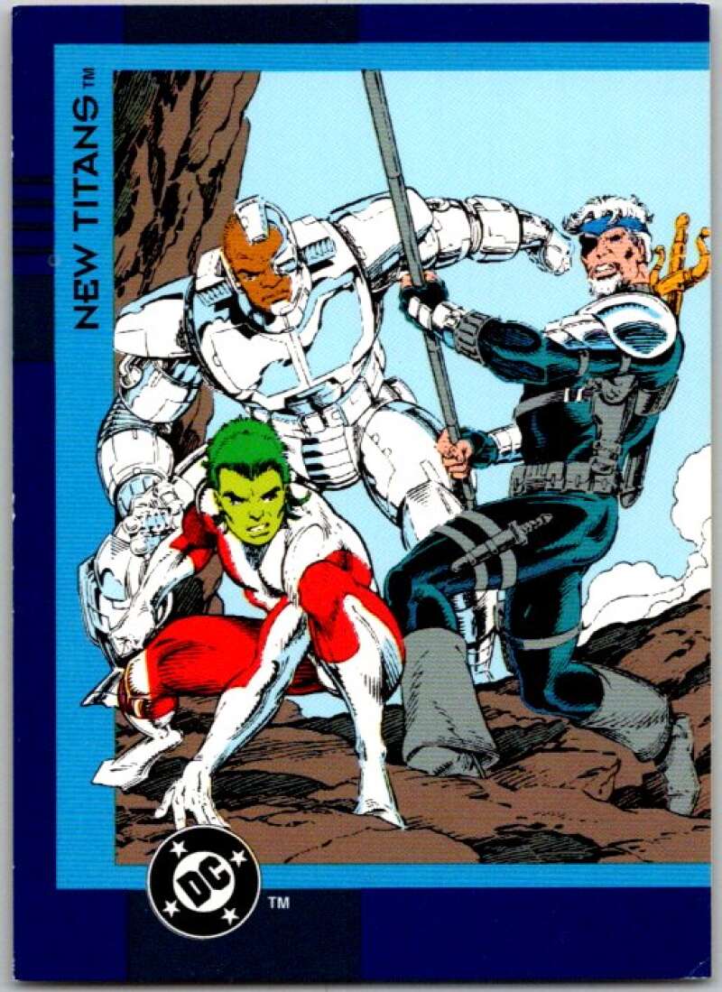 1993 SkyBox DC Comics #10 New Titans - Cyborg, Changeling, Deathstroke  V36844