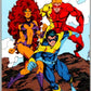 1993 SkyBox DC Comics #11 New Titans - Starfire, Red Star, Nightwing  V36845