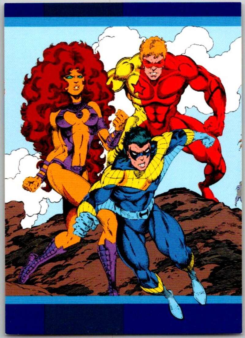 1993 SkyBox DC Comics #11 New Titans - Starfire, Red Star, Nightwing  V36845