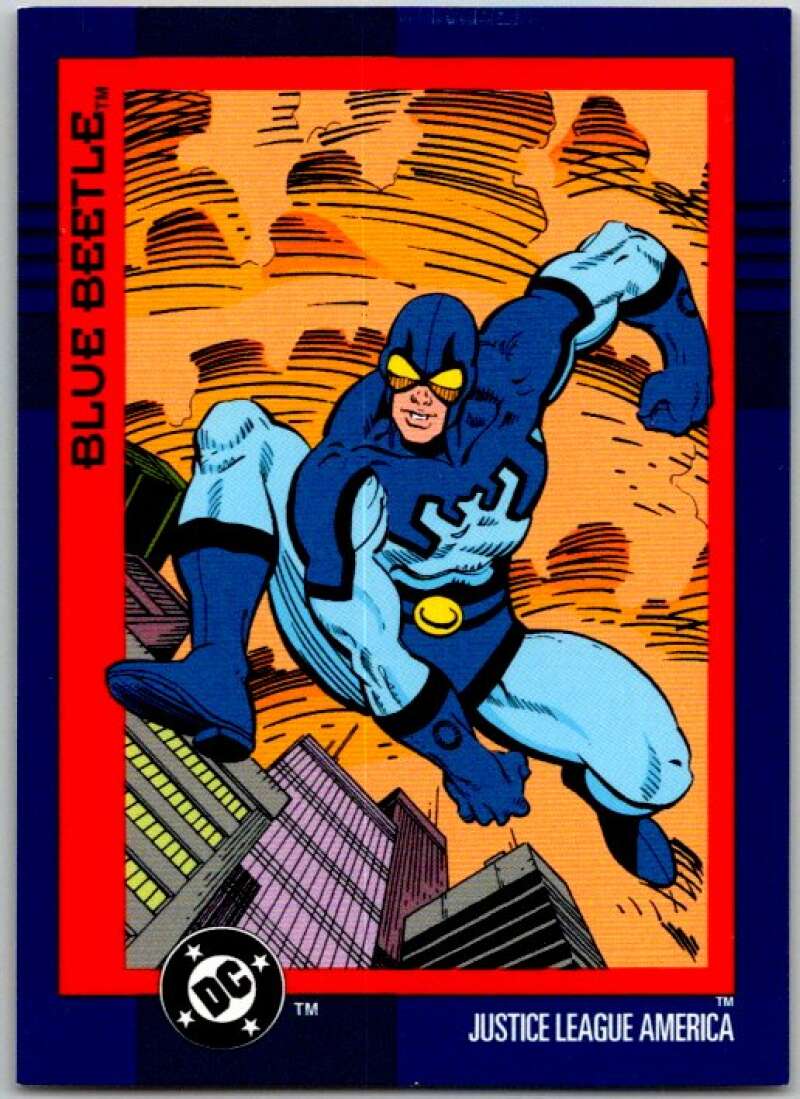 1993 SkyBox DC Comics #38 Justice League America- Blue Beetle  V36866