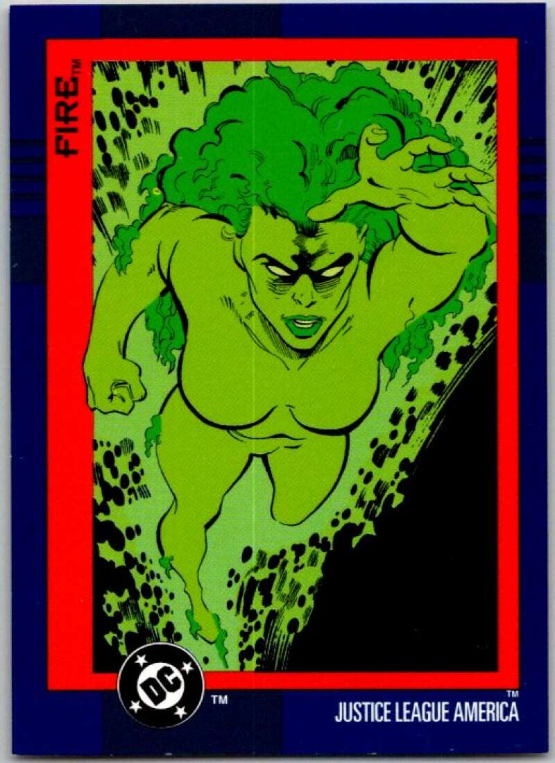 1993 SkyBox DC Comics #40 Justice League America - Fire  V36868