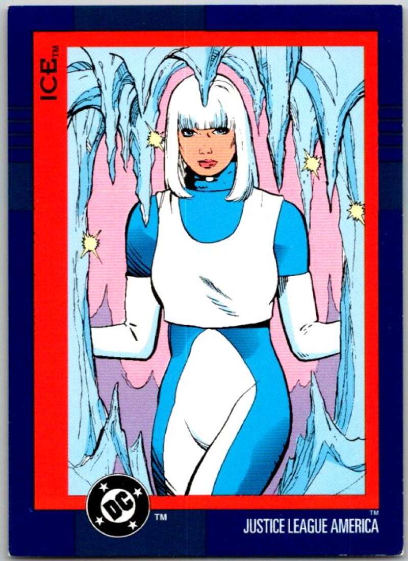 1993 SkyBox DC Comics #41 Justice League America - Ice  V36869