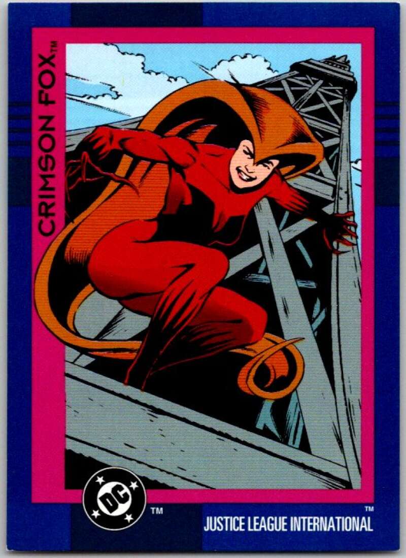 1993 SkyBox DC Comics #47 Justice League International - Crimson Fox  V36875