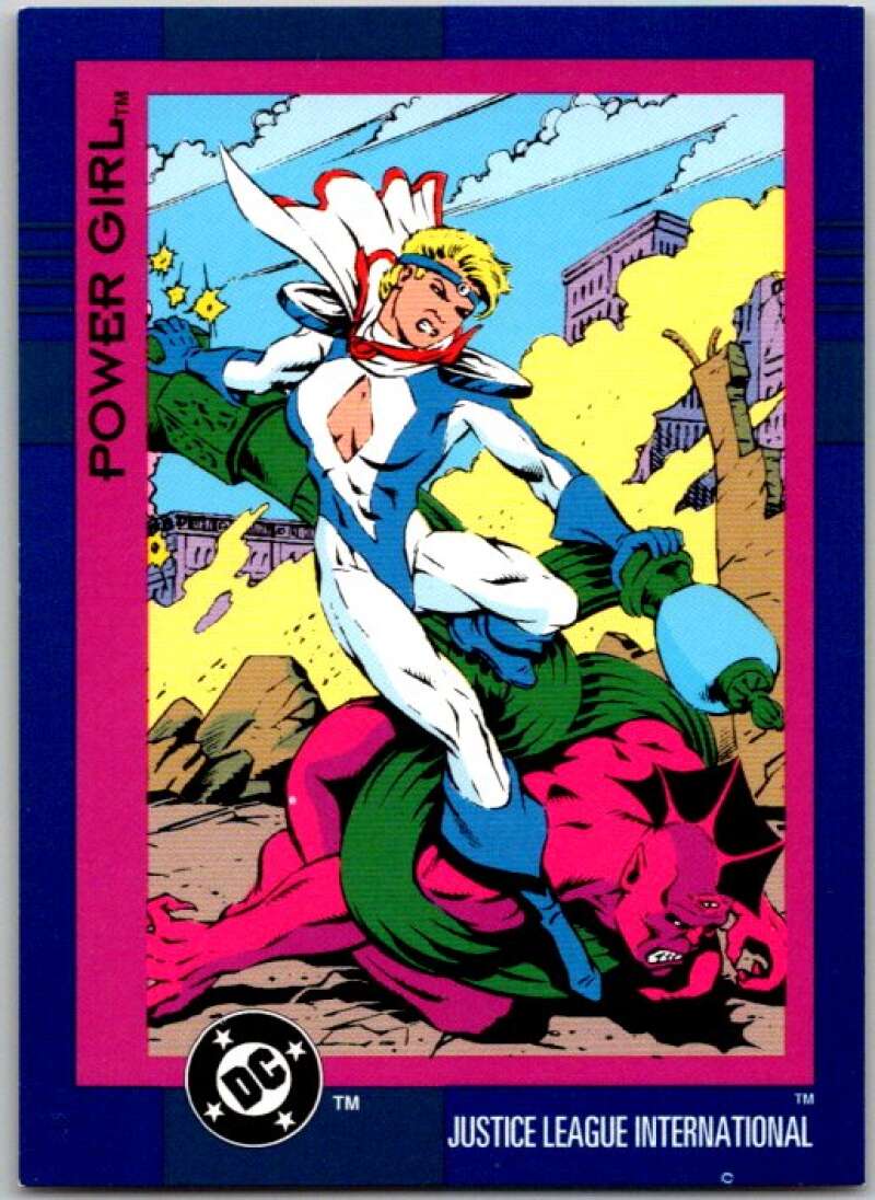 1993 SkyBox DC Comics #50 Justice League International - Power Girl  V36878