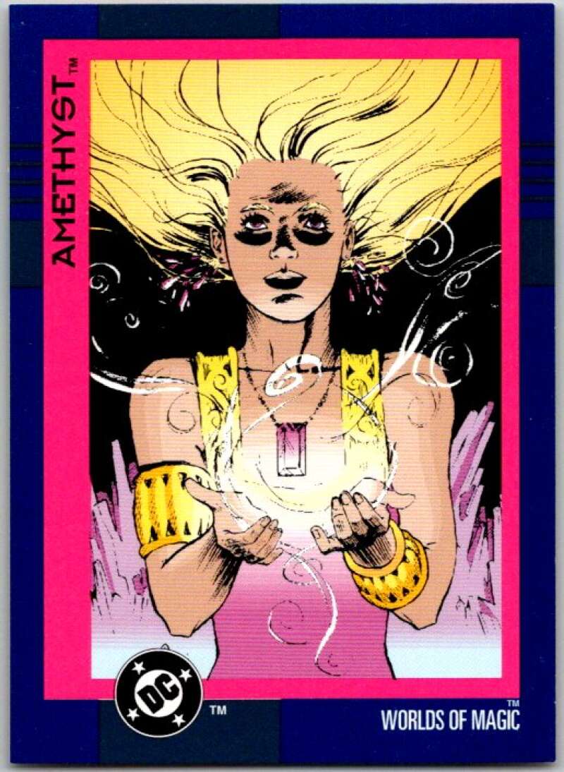 1993 SkyBox DC Comics #112 Worlds of Magic - Amethyst  V36935