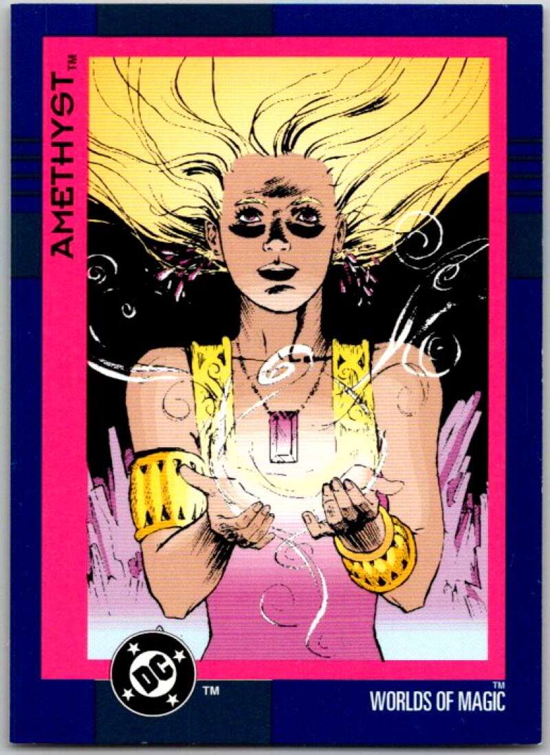 1993 SkyBox DC Comics #112 Worlds of Magic - Amethyst  V36936