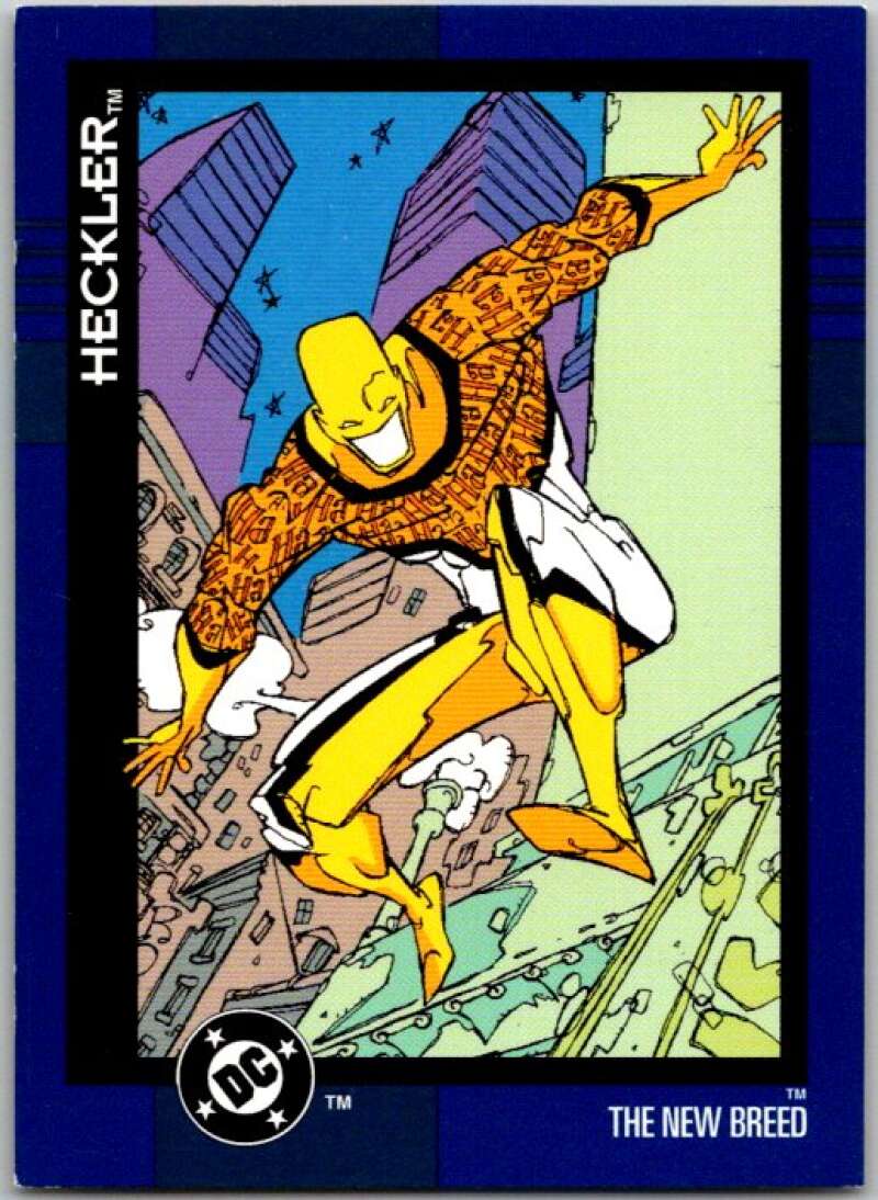 1993 SkyBox DC Comics #144 The New Breed - Heckler  V36965