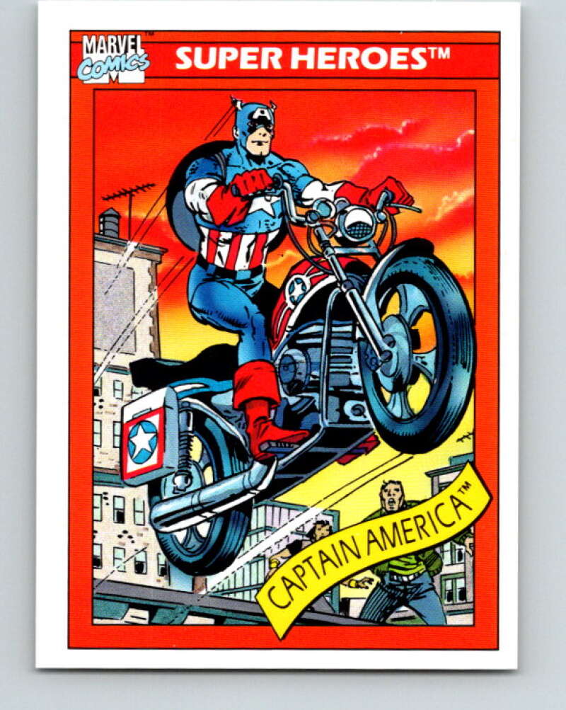 1990 Impel Marvel Universe #31 Captain America   V36320