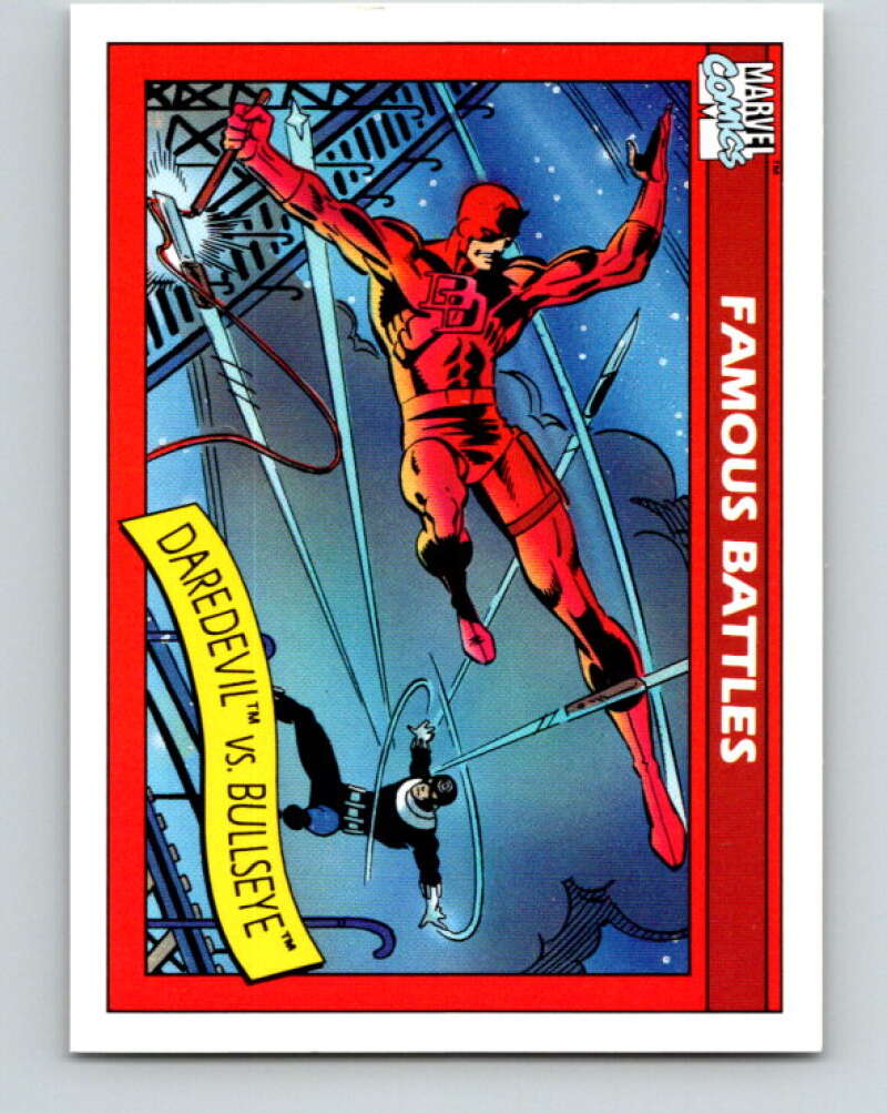 1990 Impel Marvel Universe #94 Daredevil vs. Bullseye   V36374