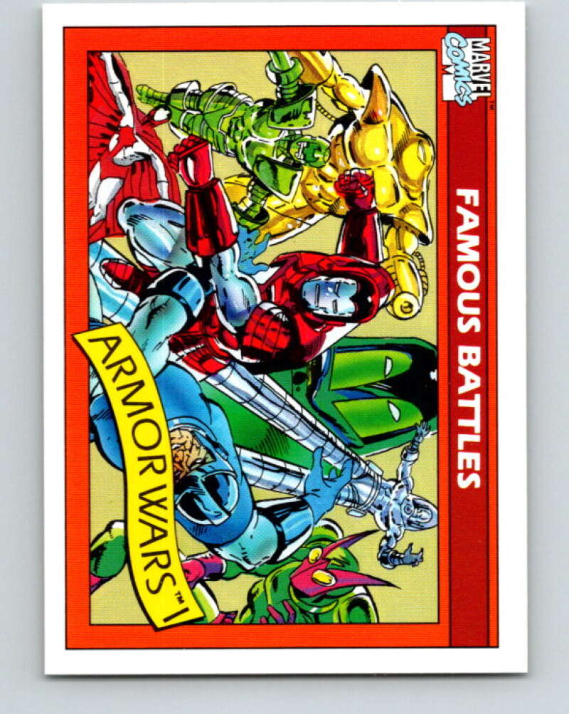 1990 Impel Marvel Universe #108 The Armor Wars   V36388