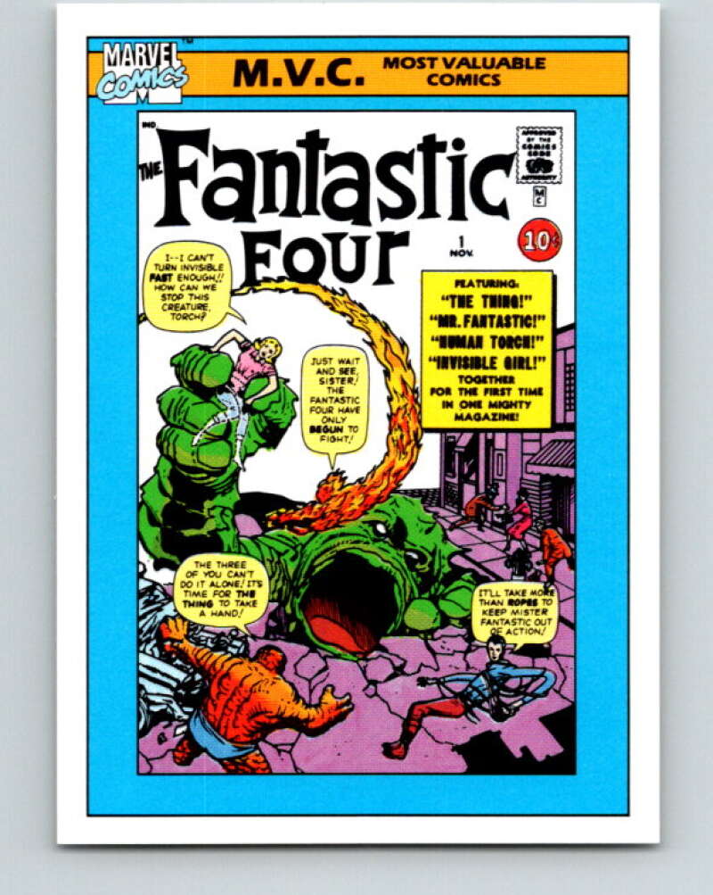 1990 Impel Marvel Universe #124 Fantastic Four #1   V25955