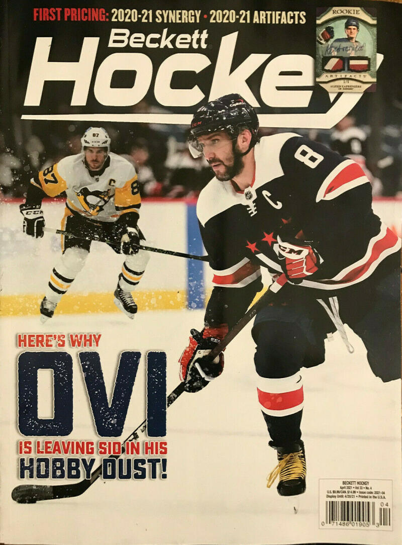 April 2021 Beckett Hockey Monthly Magazine - Alex Ovechkin Cover