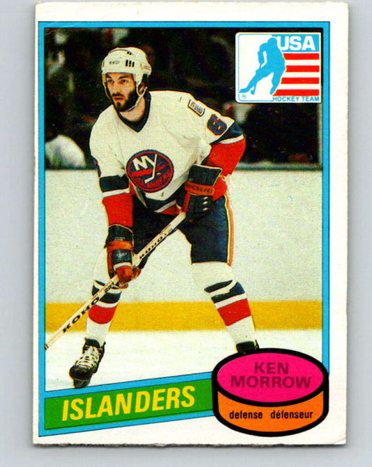 1980-81 O-Pee-Chee #9 Ken Morrow OLY  RC Rookie New York Islanders  V37085