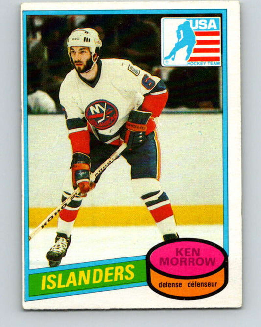 1980-81 O-Pee-Chee #9 Ken Morrow OLY  RC Rookie New York Islanders  V37086