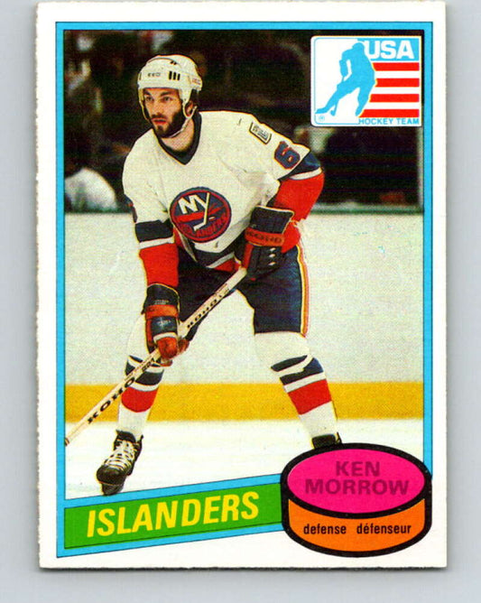1980-81 O-Pee-Chee #9 Ken Morrow OLY  RC Rookie New York Islanders  V37087