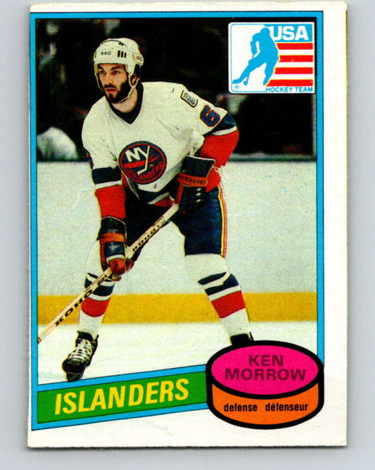1980-81 O-Pee-Chee #9 Ken Morrow OLY  RC Rookie New York Islanders  V37090