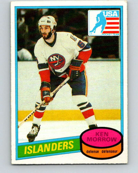 1980-81 O-Pee-Chee #9 Ken Morrow OLY  RC Rookie New York Islanders  V37091