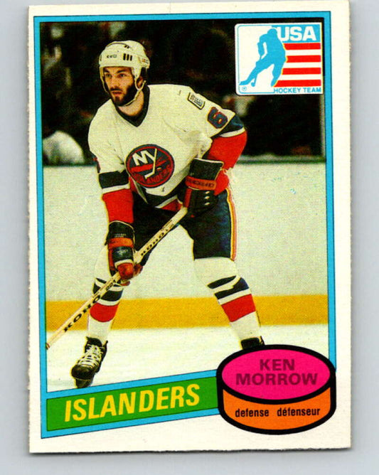 1980-81 O-Pee-Chee #9 Ken Morrow OLY  RC Rookie New York Islanders  V37093