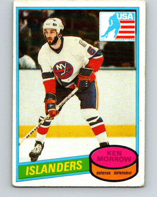 1980-81 O-Pee-Chee #9 Ken Morrow OLY  RC Rookie New York Islanders  V37094