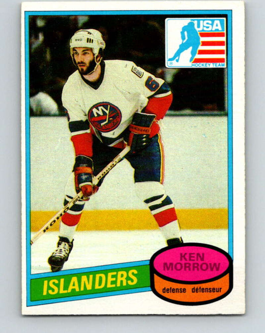 1980-81 O-Pee-Chee #9 Ken Morrow OLY  RC Rookie New York Islanders  V37095