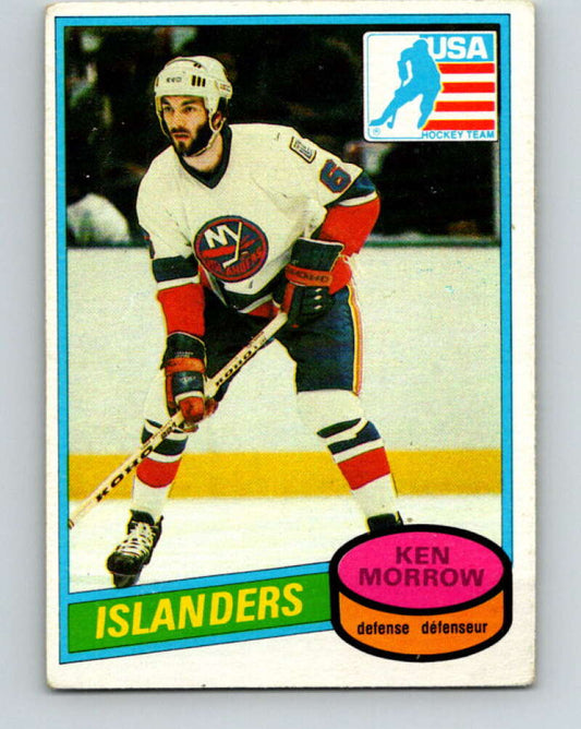 1980-81 O-Pee-Chee #9 Ken Morrow OLY  RC Rookie New York Islanders  V37096
