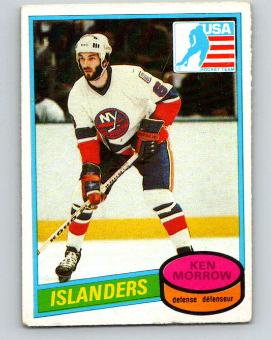 1980-81 O-Pee-Chee #9 Ken Morrow OLY  RC Rookie New York Islanders  V37097