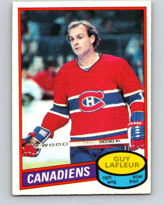 1980-81 O-Pee-Chee #10 Guy Lafleur  Montreal Canadiens  V37098