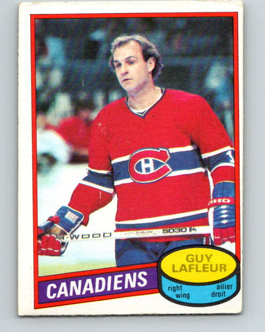1980-81 O-Pee-Chee #10 Guy Lafleur  Montreal Canadiens  V37103