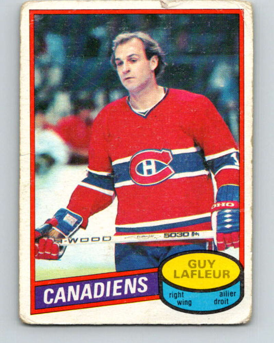 1980-81 O-Pee-Chee #10 Guy Lafleur  Montreal Canadiens  V37106