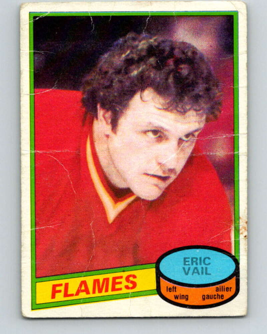 1980-81 O-Pee-Chee #15 Eric Vail  Calgary Flames  V37152
