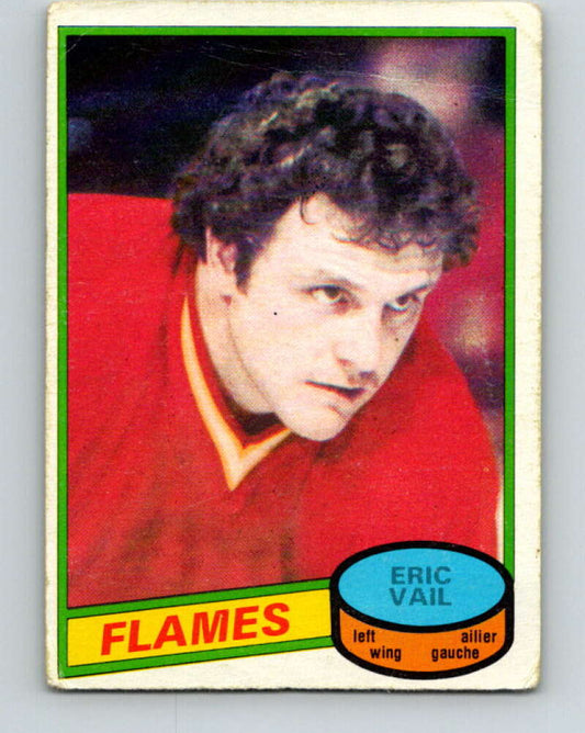 1980-81 O-Pee-Chee #15 Eric Vail  Calgary Flames  V37153