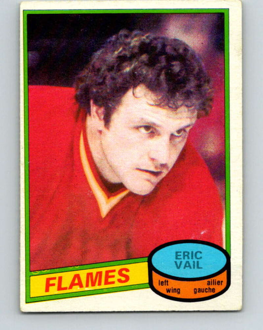 1980-81 O-Pee-Chee #15 Eric Vail  Calgary Flames  V37155