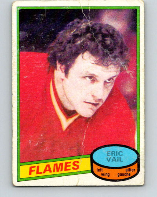 1980-81 O-Pee-Chee #15 Eric Vail  Calgary Flames  V37156