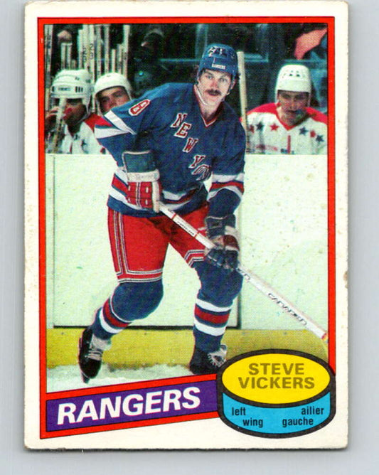 1980-81 O-Pee-Chee #23 Steve Vickers  New York Rangers  V37226