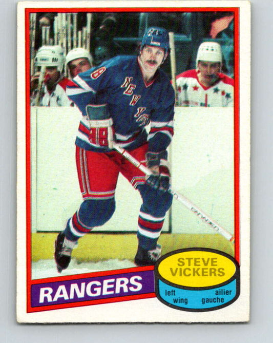 1980-81 O-Pee-Chee #23 Steve Vickers  New York Rangers  V37227