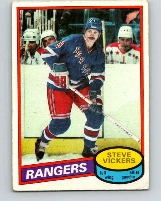 1980-81 O-Pee-Chee #23 Steve Vickers  New York Rangers  V37228